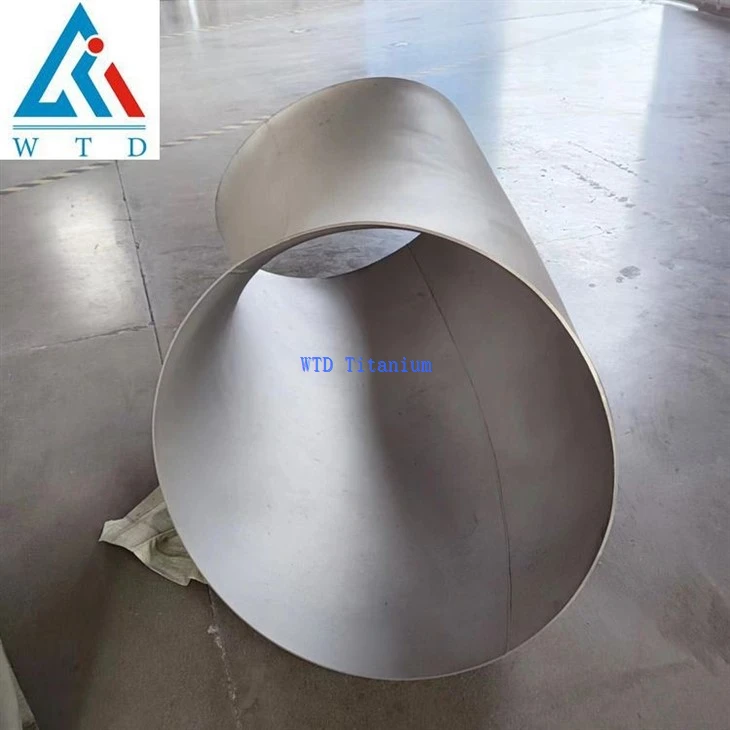 GR2 titanium welded elbow 45 degree